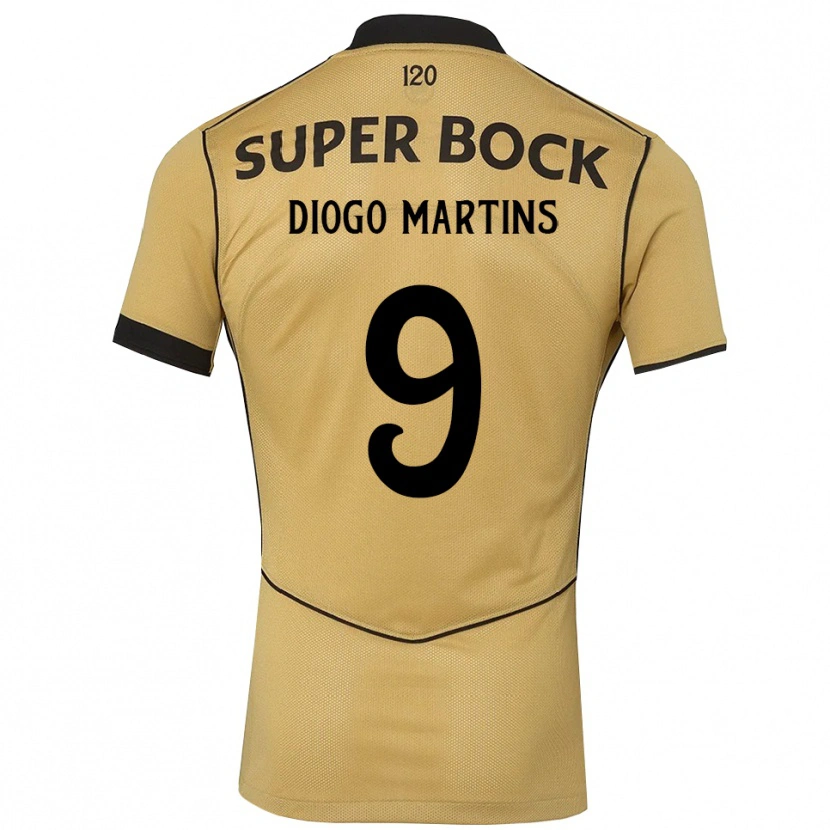 Danxen Homem Camisola Diogo Martins #9 Goldenrod Preto Alternativa 2026/27 Camisa
