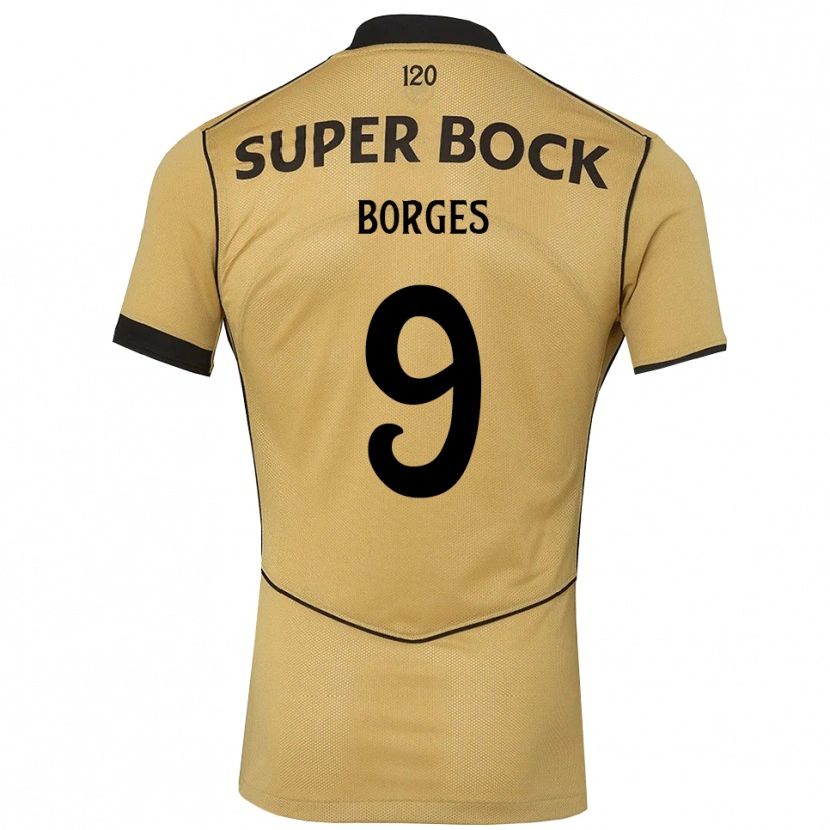 Danxen Homem Camisola Ana Borges #9 Goldenrod Preto Alternativa 2026/27 Camisa