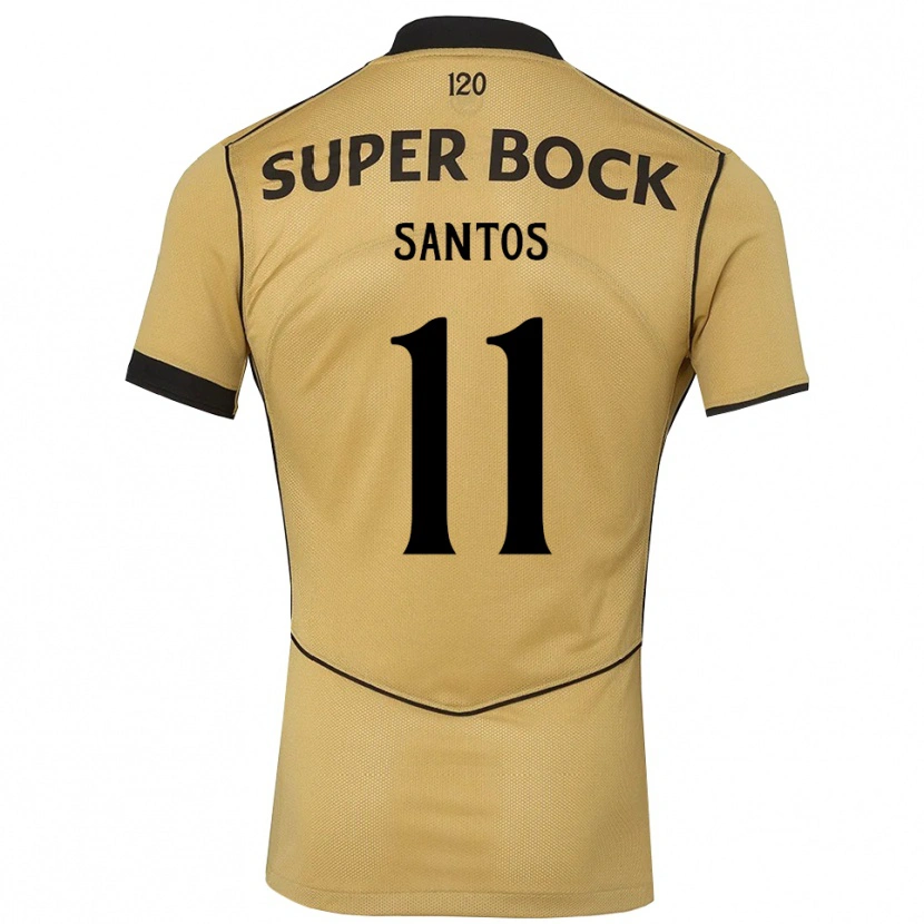 Danxen Homem Camisola Nuno Santos #11 Goldenrod Preto Alternativa 2026/27 Camisa