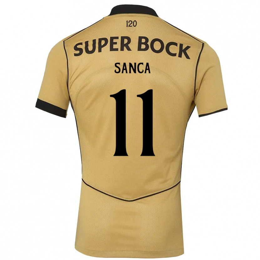 Danxen Homem Camisola Pedro Sanca #11 Goldenrod Preto Alternativa 2026/27 Camisa