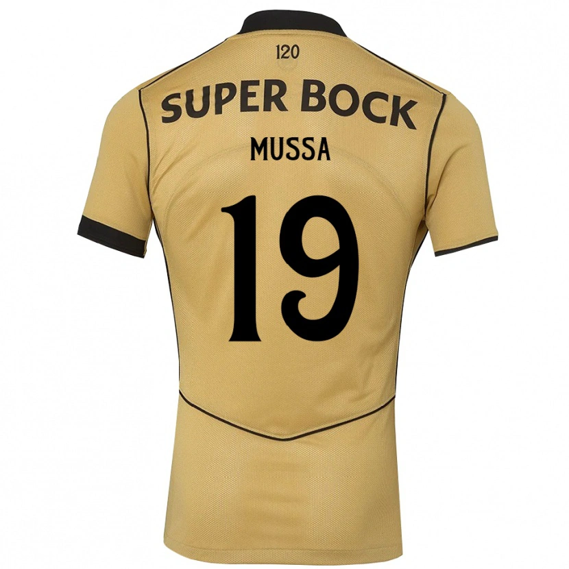 Danxen Homem Camisola Aladje Mussa #19 Goldenrod Preto Alternativa 2026/27 Camisa