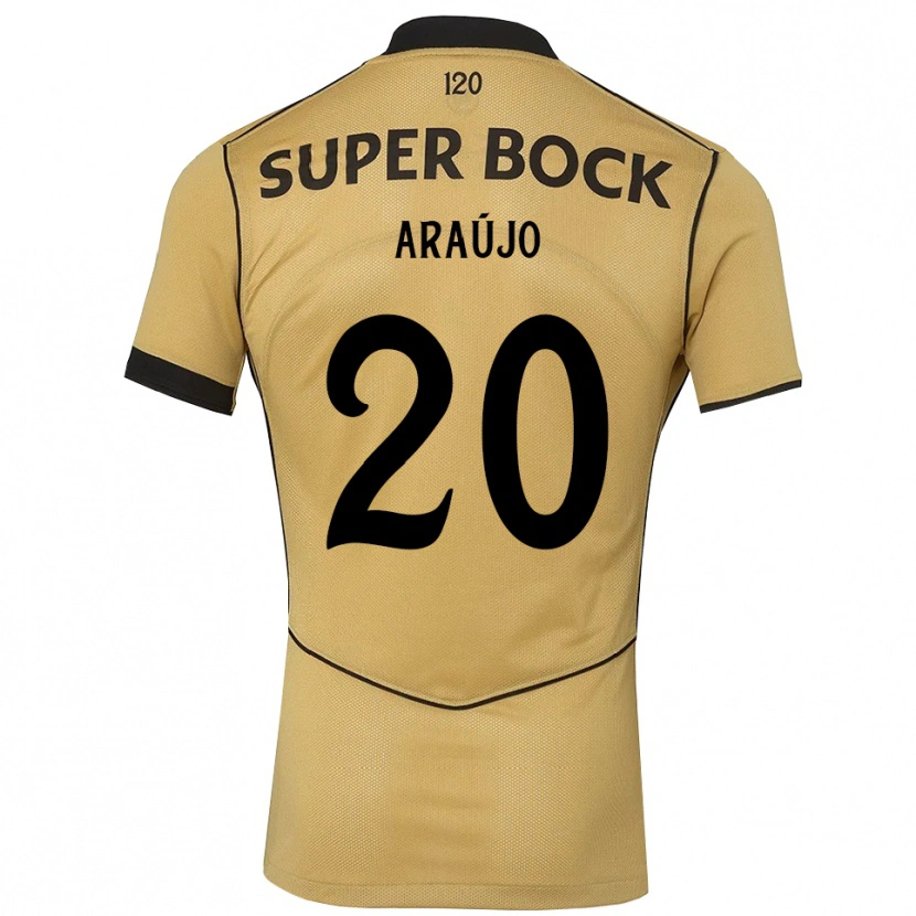 Danxen Homem Camisola Maxi Araújo #20 Goldenrod Preto Alternativa 2026/27 Camisa