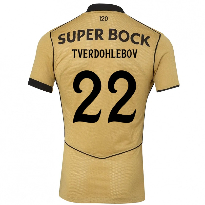Danxen Homem Camisola Alex Tverdohlebov #22 Goldenrod Preto Alternativa 2026/27 Camisa
