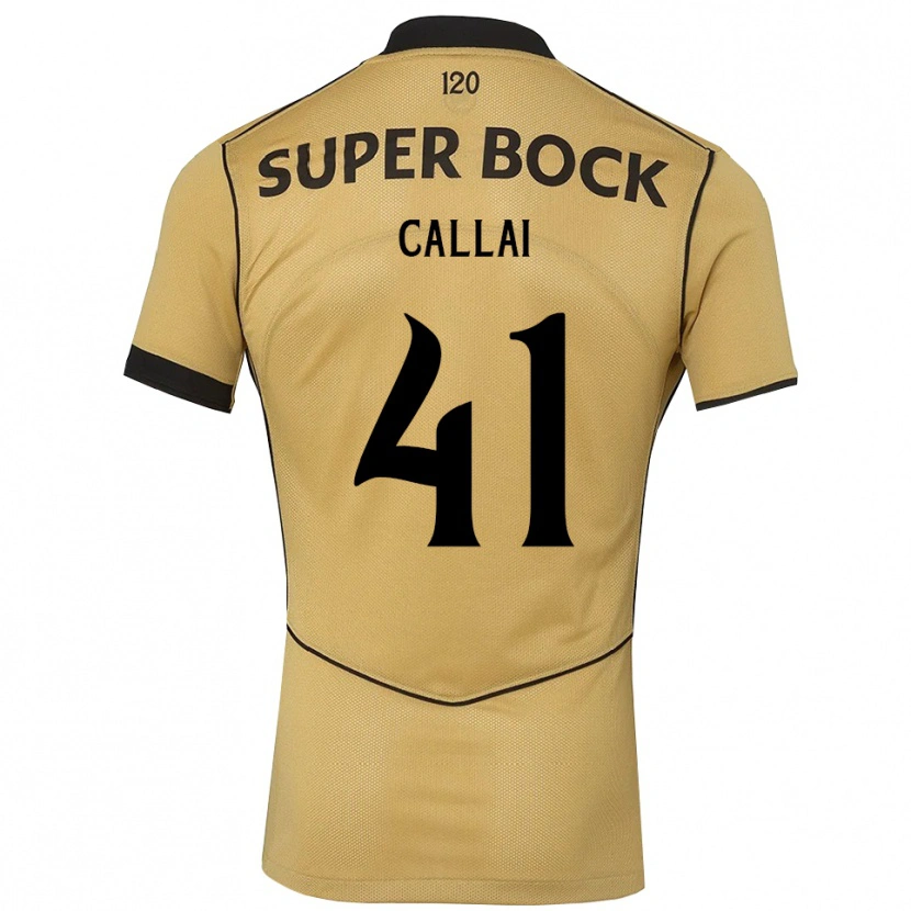 Danxen Homem Camisola Diego Callai #41 Goldenrod Preto Alternativa 2026/27 Camisa