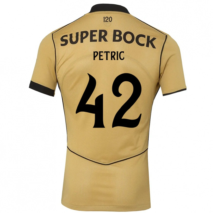Danxen Homem Camisola Luka Petric #42 Goldenrod Preto Alternativa 2026/27 Camisa