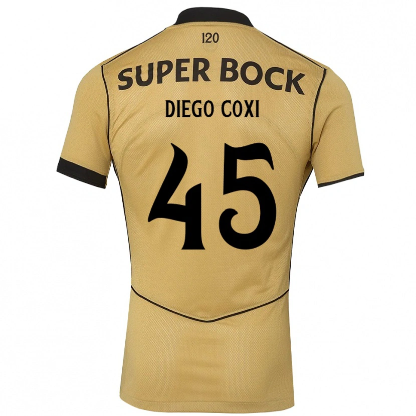 Danxen Homem Camisola Diego Coxi #45 Goldenrod Preto Alternativa 2026/27 Camisa