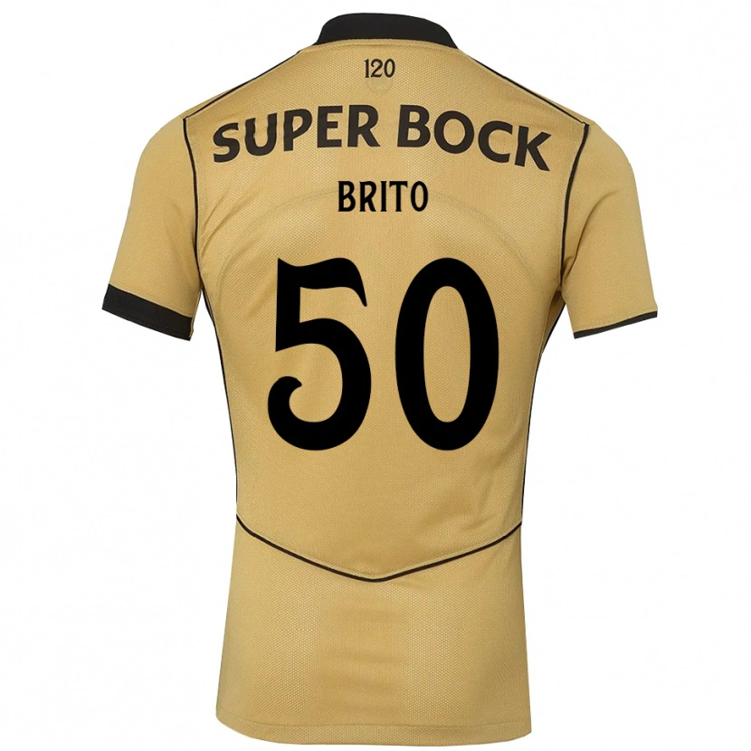 Danxen Homem Camisola Alexandre Brito #50 Goldenrod Preto Alternativa 2026/27 Camisa