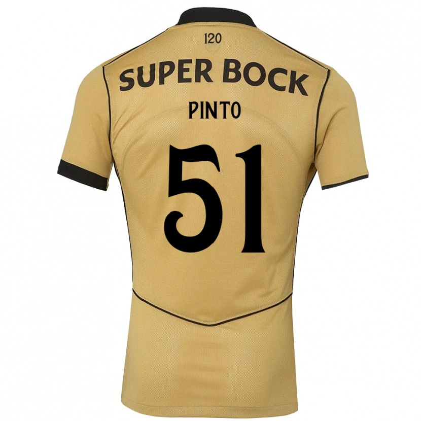Danxen Homem Camisola Diogo Pinto #51 Goldenrod Preto Alternativa 2026/27 Camisa