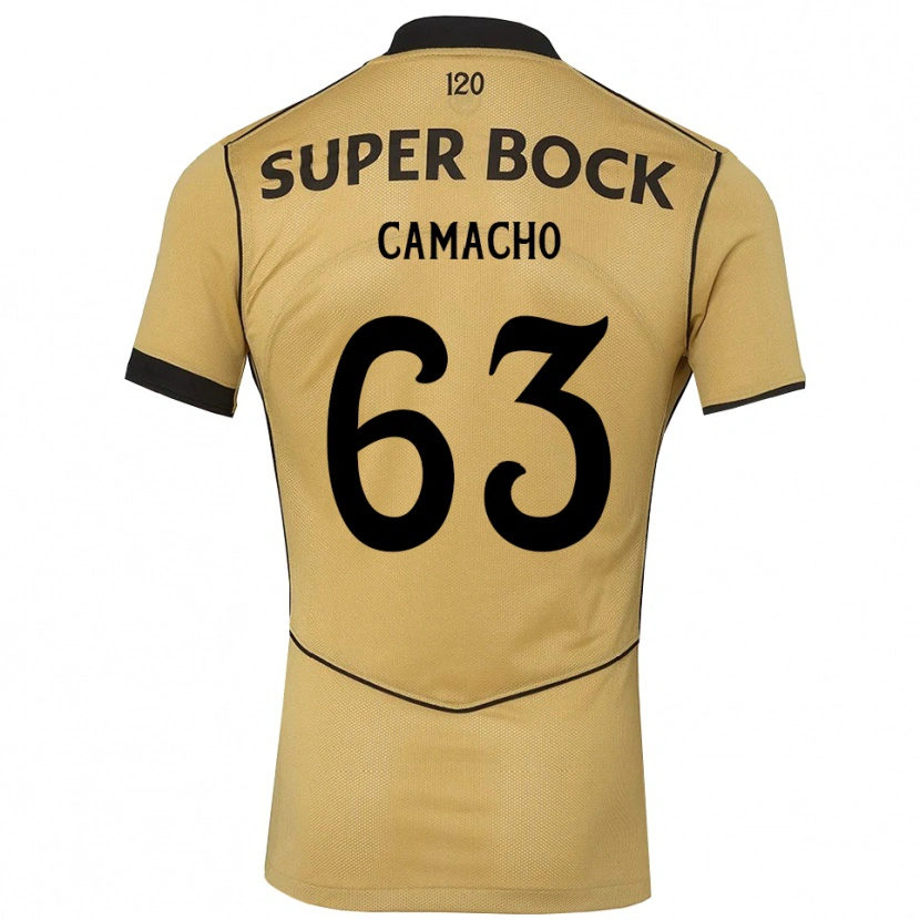Danxen Homem Camisola Rafael Camacho #63 Goldenrod Preto Alternativa 2026/27 Camisa