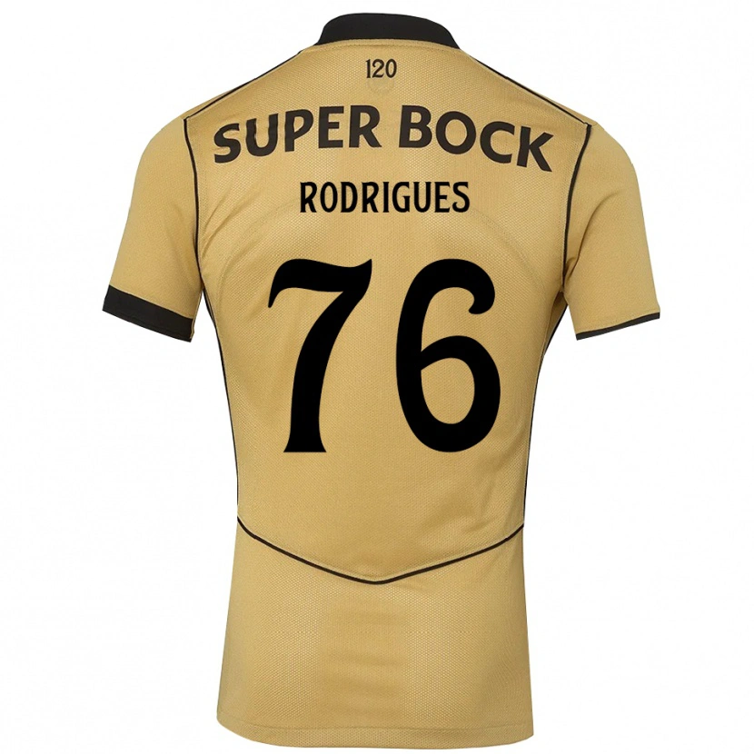 Danxen Homem Camisola Rodrigo Rodrigues #76 Goldenrod Preto Alternativa 2026/27 Camisa