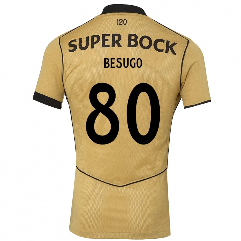 Danxen Homem Camisola Rafael Besugo #80 Goldenrod Preto Alternativa 2026/27 Camisa