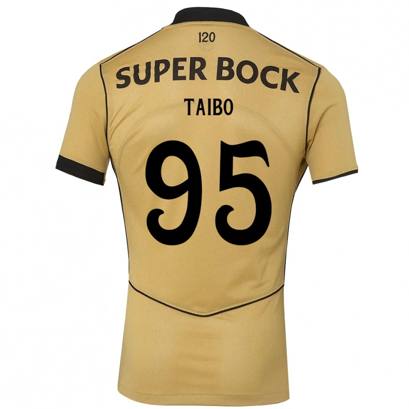 Danxen Homem Camisola Lucas Taibo #95 Goldenrod Preto Alternativa 2026/27 Camisa