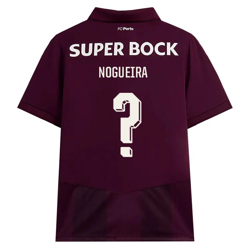 Danxen Homem Camisola Duarte Nogueira #0 Borgonha Branco Alternativa 2026/27 Camisa