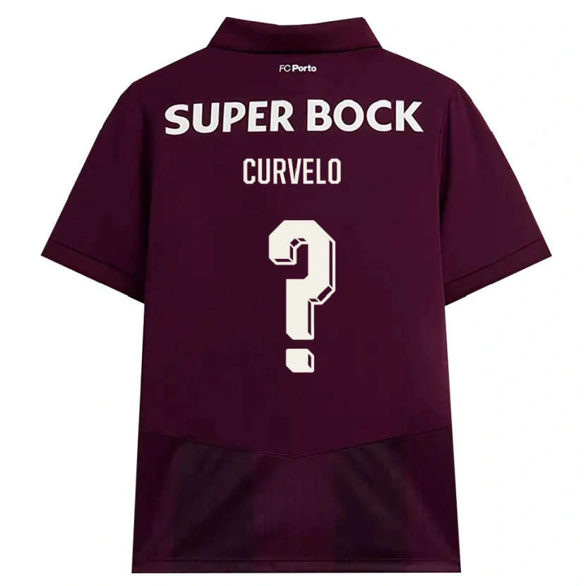Danxen Homem Camisola Francisco Curvelo #0 Borgonha Branco Alternativa 2026/27 Camisa