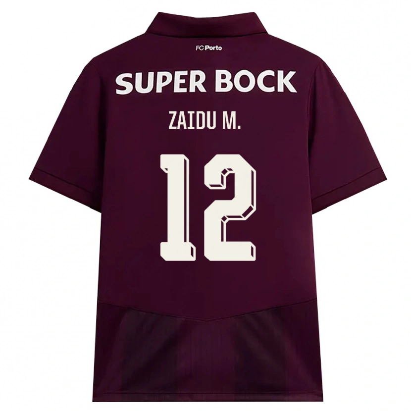 Danxen Homem Camisola Zaidu Sanusi #12 Borgonha Branco Alternativa 2026/27 Camisa