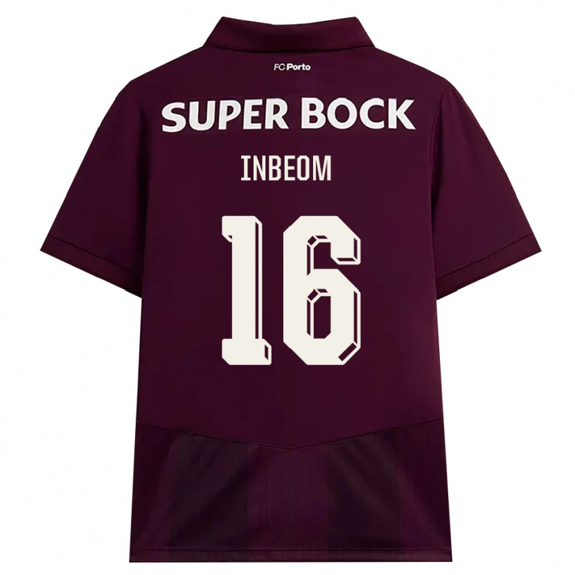 Danxen Homem Camisola In-Beom Hwang #16 Borgonha Branco Alternativa 2026/27 Camisa