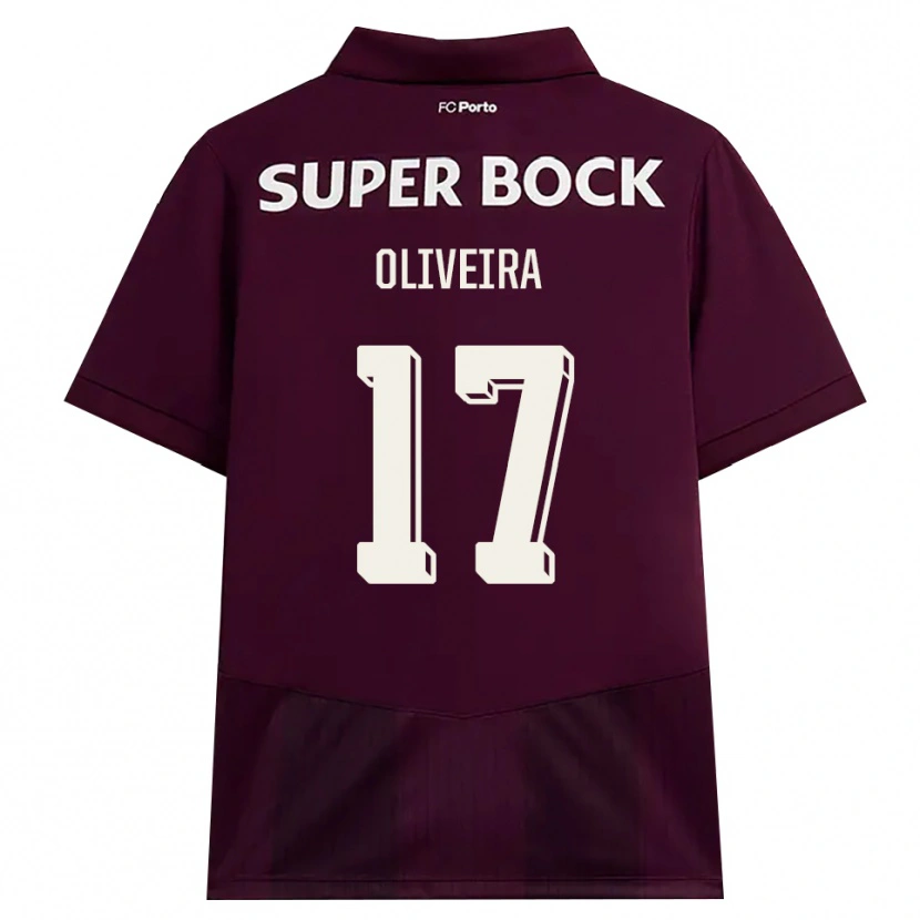 Danxen Homem Camisola Rodrigo Oliveira #17 Borgonha Branco Alternativa 2026/27 Camisa