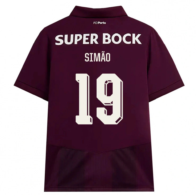 Danxen Homem Camisola Martim Simão #19 Borgonha Branco Alternativa 2026/27 Camisa