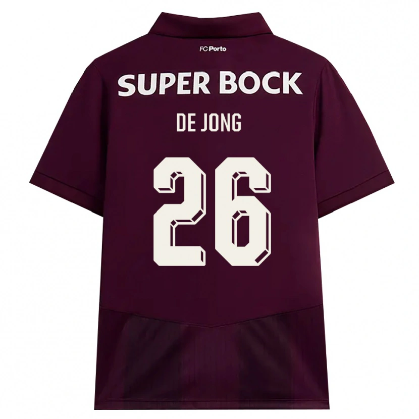 Danxen Homem Camisola Luuk De Jong #26 Borgonha Branco Alternativa 2026/27 Camisa