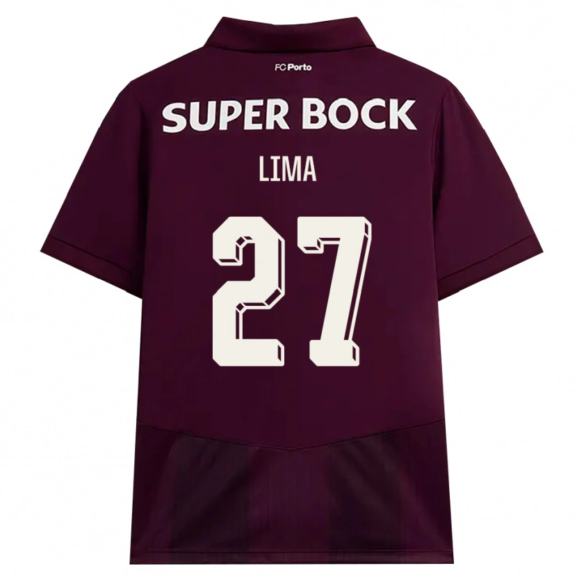 Danxen Homem Camisola Cláudia Lima #27 Borgonha Branco Alternativa 2026/27 Camisa