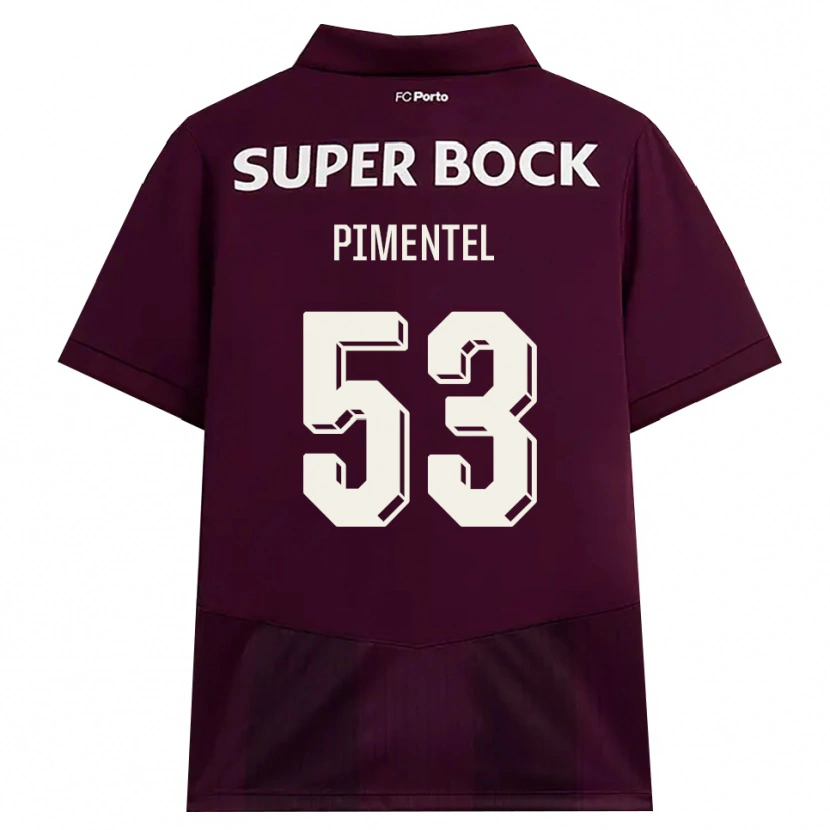Danxen Homem Camisola Eric Pimentel #53 Borgonha Branco Alternativa 2026/27 Camisa