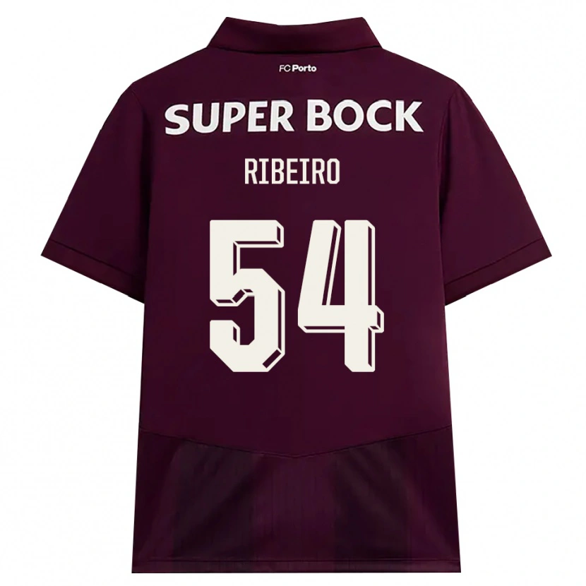 Danxen Homem Camisola António Ribeiro #54 Borgonha Branco Alternativa 2026/27 Camisa