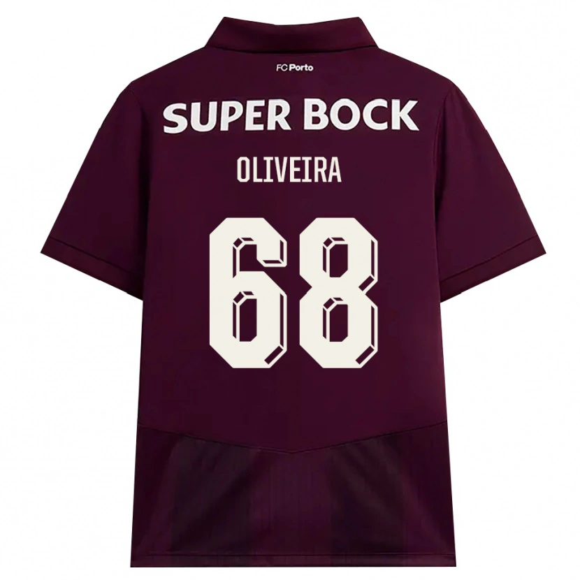 Danxen Homem Camisola André Oliveira #68 Borgonha Branco Alternativa 2026/27 Camisa