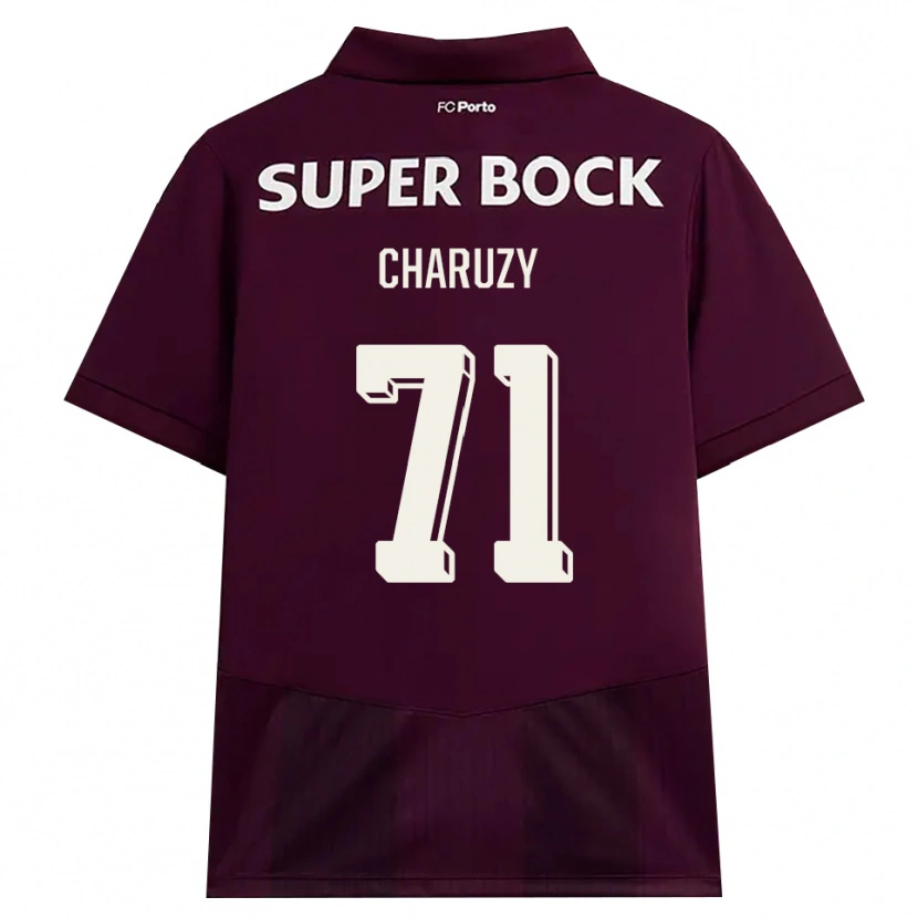 Danxen Homem Camisola Hubert Charuży #71 Borgonha Branco Alternativa 2026/27 Camisa