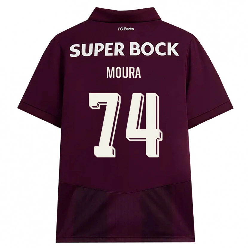 Danxen Homem Camisola Francisco Moura #74 Borgonha Branco Alternativa 2026/27 Camisa