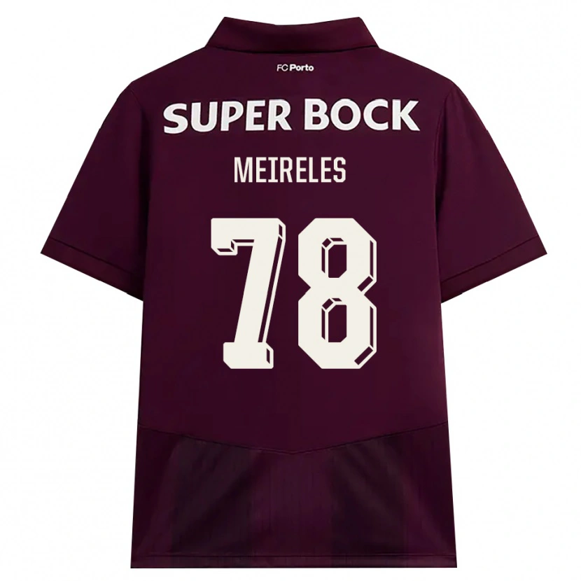 Danxen Homem Camisola Jorge Meireles #78 Borgonha Branco Alternativa 2026/27 Camisa