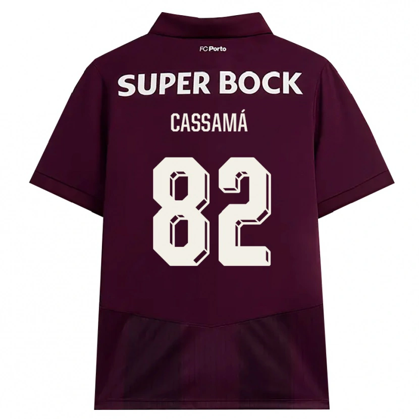 Danxen Homem Camisola Abdu Cassamá #82 Borgonha Branco Alternativa 2026/27 Camisa