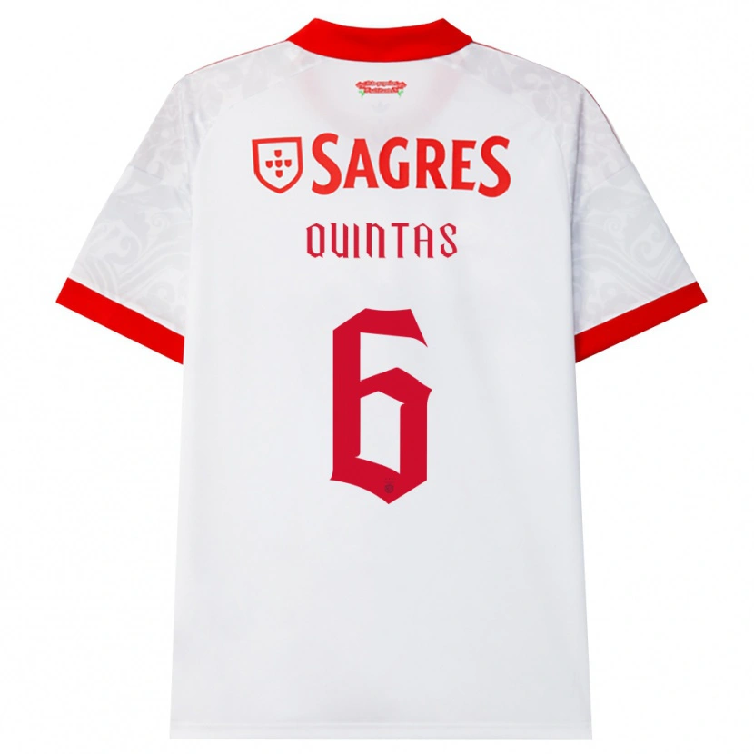 Danxen Homem Camisola Rafael Quintas #6 Branco Vermelho Amarelo Alternativa 2026/27 Camisa