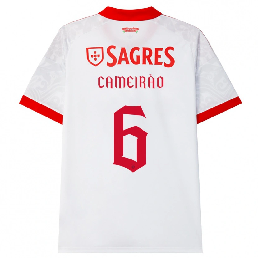 Danxen Homem Camisola Beatriz Cameirão #6 Branco Vermelho Amarelo Alternativa 2026/27 Camisa