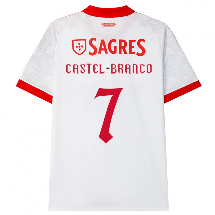 Danxen Homem Camisola Diego Castel-Branco #7 Branco Vermelho Amarelo Alternativa 2026/27 Camisa