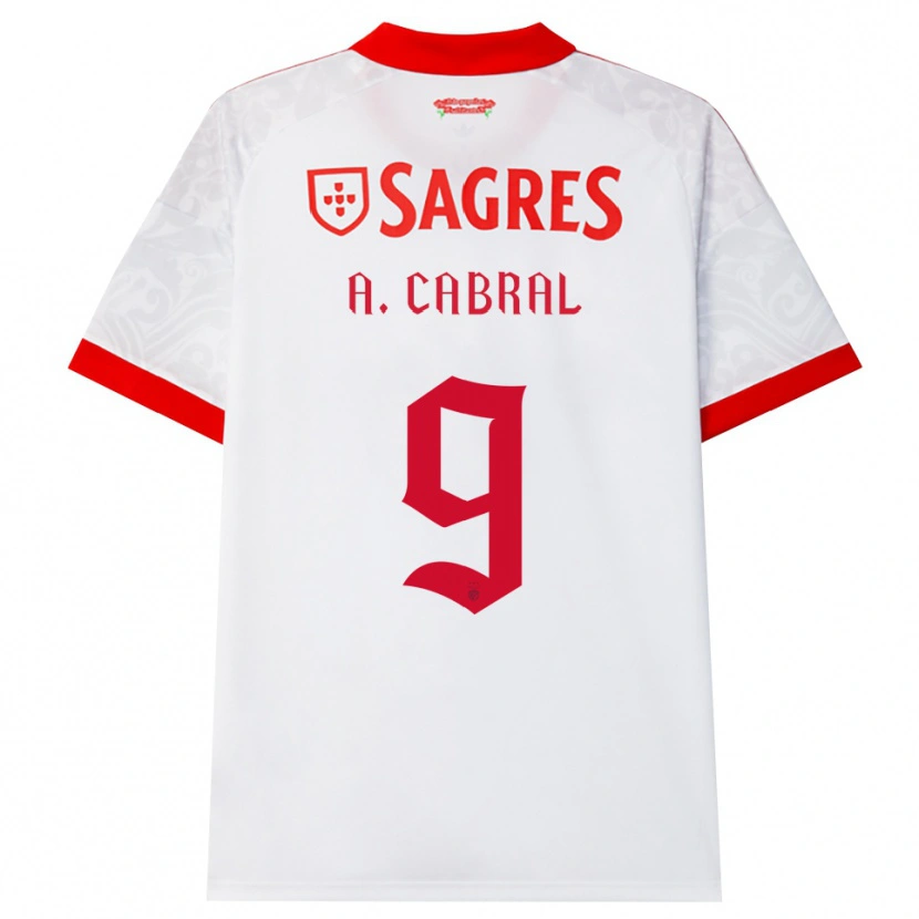 Danxen Homem Camisola Arthur Cabral #9 Branco Vermelho Amarelo Alternativa 2026/27 Camisa