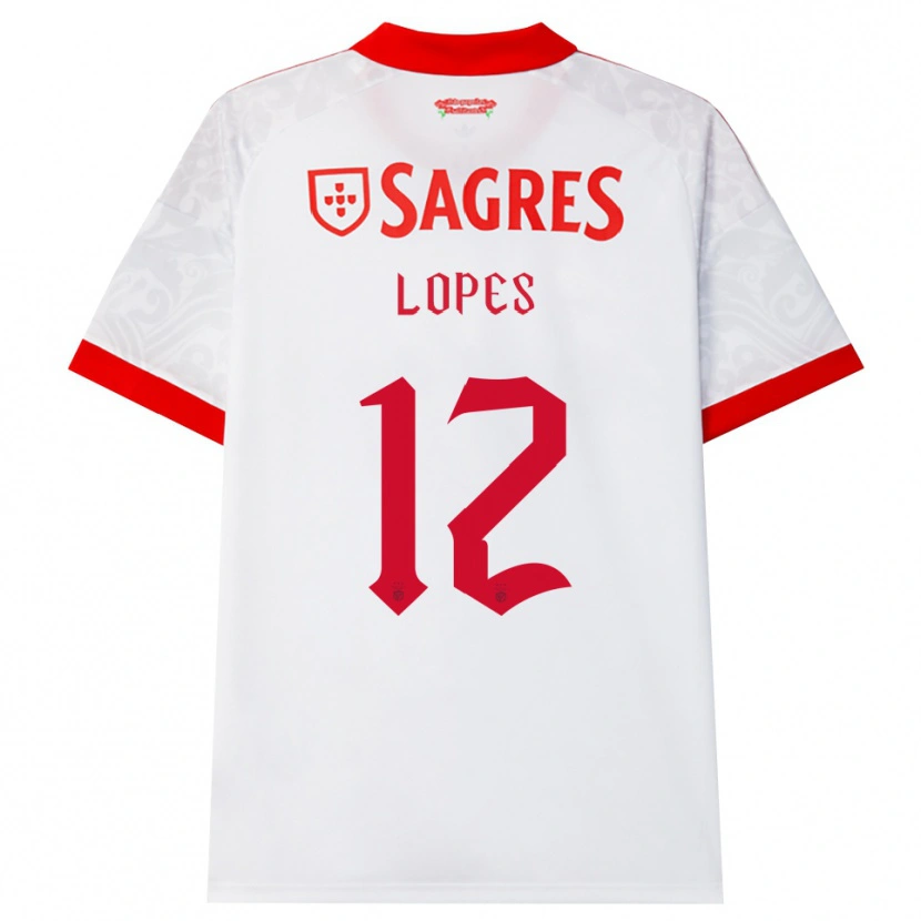 Danxen Homem Camisola Leonardo Lopes #12 Branco Vermelho Amarelo Alternativa 2026/27 Camisa