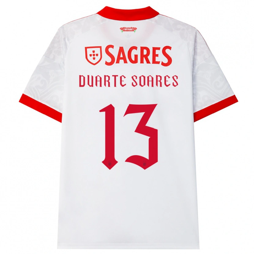 Danxen Homem Camisola Duarte Soares #13 Branco Vermelho Amarelo Alternativa 2026/27 Camisa