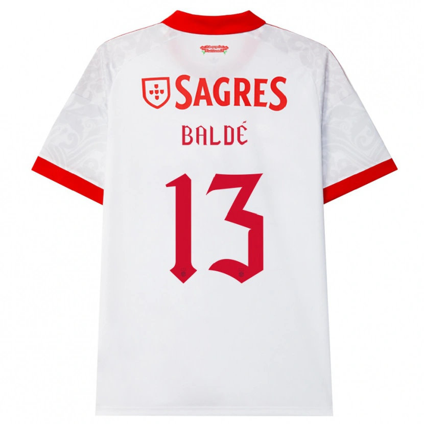 Danxen Homem Camisola Afonso Baldé #13 Branco Vermelho Amarelo Alternativa 2026/27 Camisa
