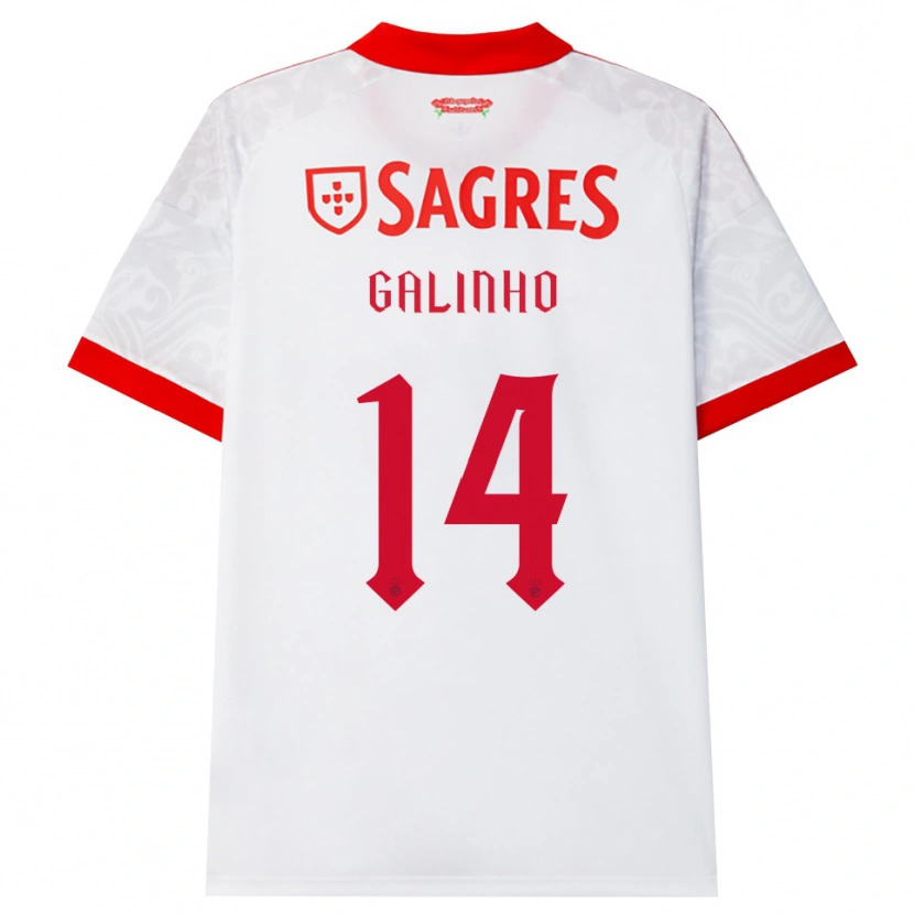 Danxen Homem Camisola Miguel Galinho #14 Branco Vermelho Amarelo Alternativa 2026/27 Camisa