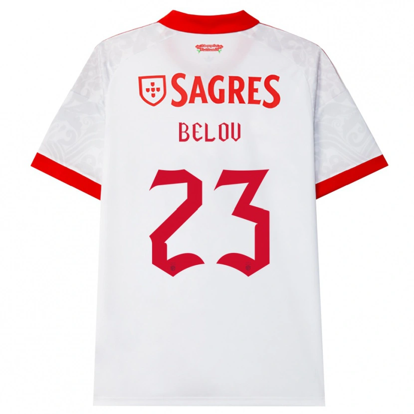 Danxen Homem Camisola Sevastian Belov #23 Branco Vermelho Amarelo Alternativa 2026/27 Camisa