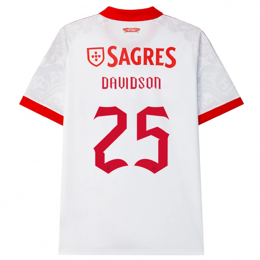Danxen Homem Camisola Chandra Davidson #25 Branco Vermelho Amarelo Alternativa 2026/27 Camisa