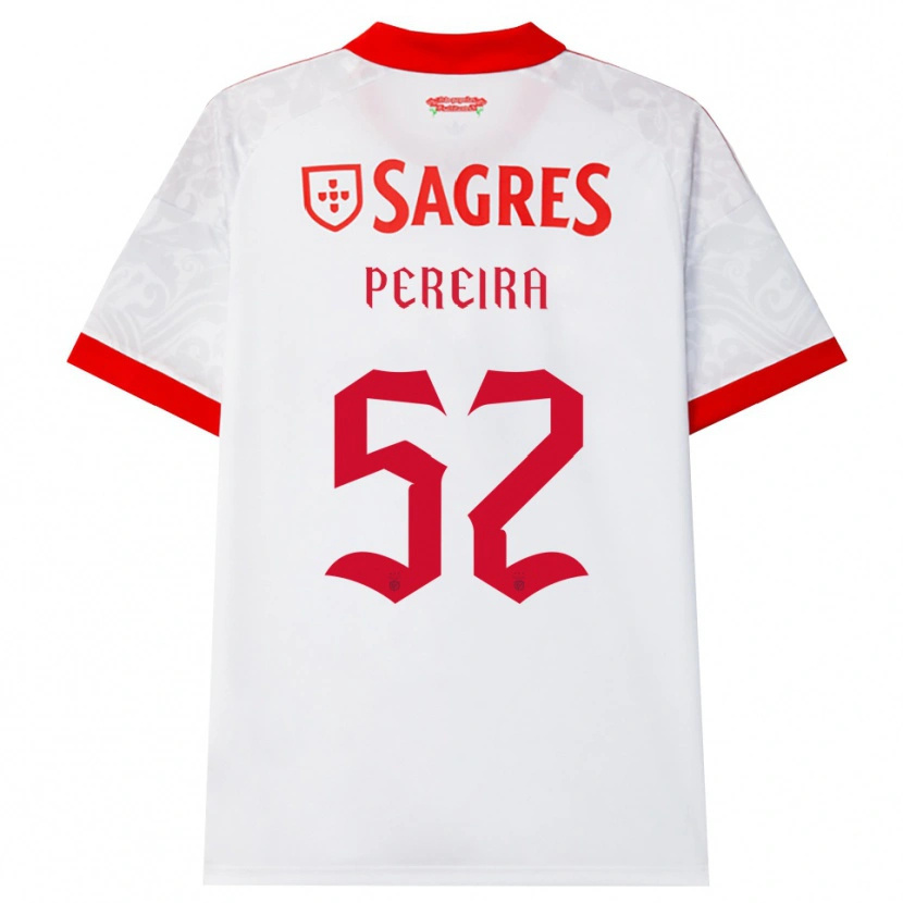 Danxen Homem Camisola Henrique Pereira #52 Branco Vermelho Amarelo Alternativa 2026/27 Camisa