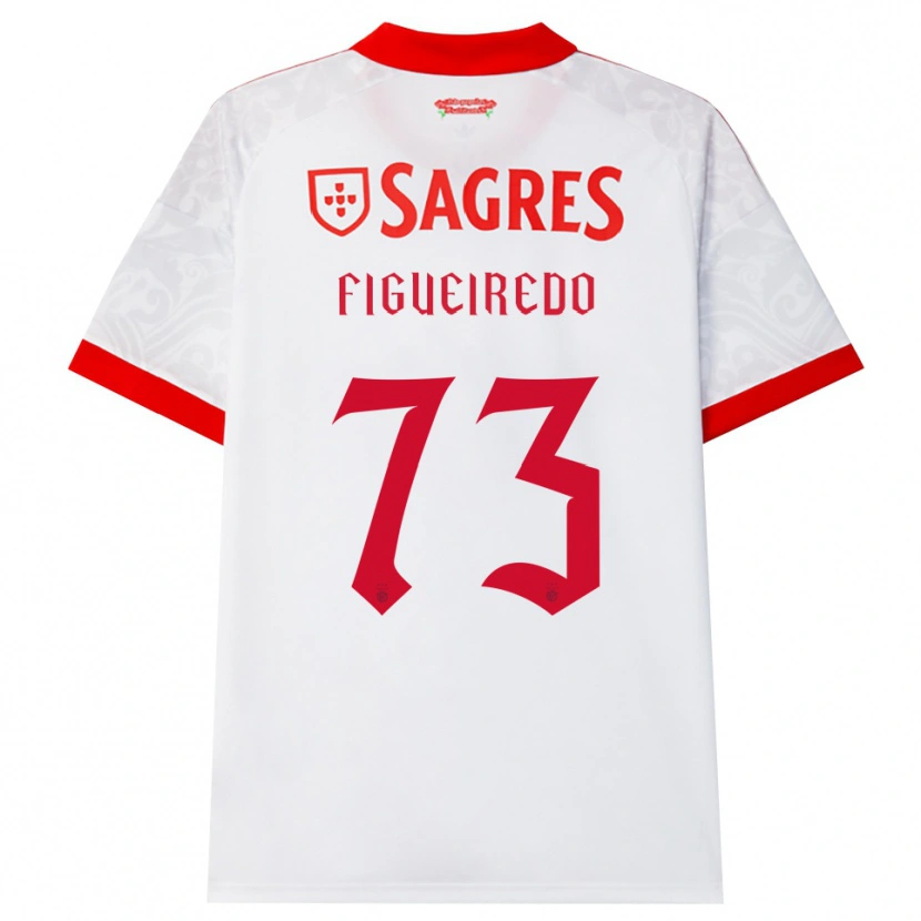 Danxen Homem Camisola Miguel Figueiredo #73 Branco Vermelho Amarelo Alternativa 2026/27 Camisa