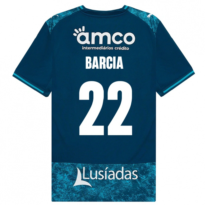 Danxen Homem Camisola Sergio Barcia #22 Darkslategray Mediumturquoise Alternativa 2026/27 Camisa