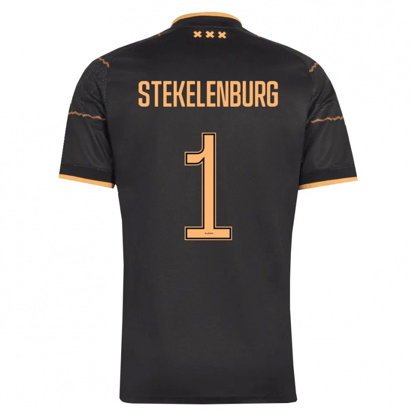 Danxen Homem Camisola Maarten Stekelenburg #1 Preto Laranja Alternativa 2026/27 Camisa