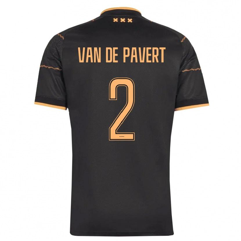 Danxen Homem Camisola Ryan Van De Pavert #2 Preto Laranja Alternativa 2026/27 Camisa