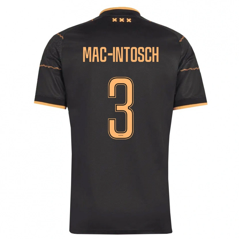 Danxen Homem Camisola Calvin Mac-Intosch #3 Preto Laranja Alternativa 2026/27 Camisa