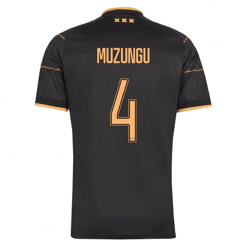 Danxen Homem Camisola Marvyn Muzungu #4 Preto Laranja Alternativa 2026/27 Camisa