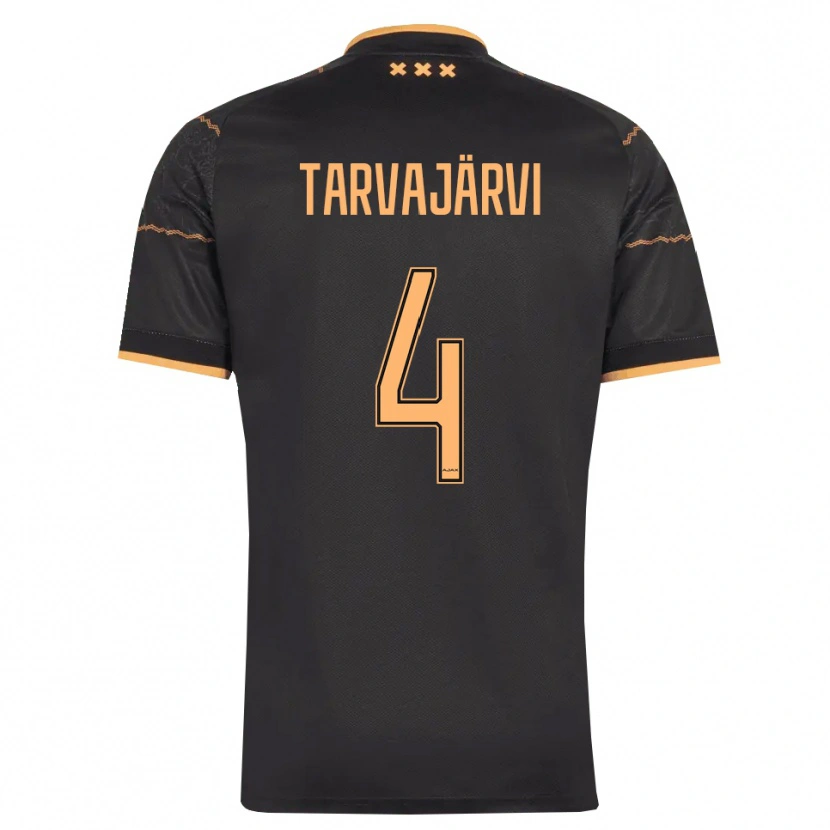 Danxen Homem Camisola Niilo Tarvajärvi #4 Preto Laranja Alternativa 2026/27 Camisa