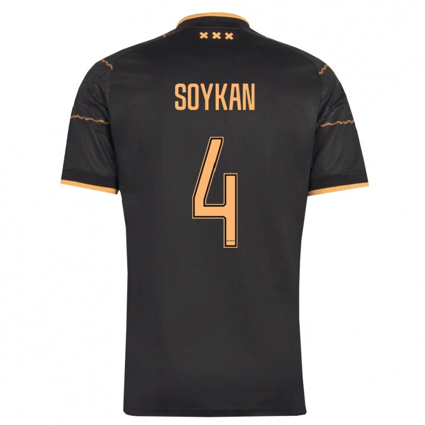 Danxen Homem Camisola Aykan Soykan #4 Preto Laranja Alternativa 2026/27 Camisa